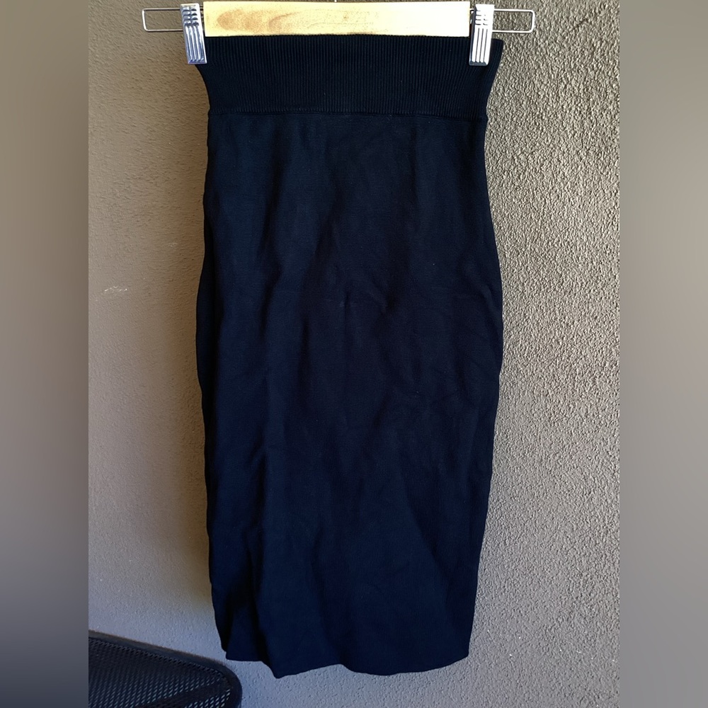 re:named Black Midi Pencil Skirt for Work Size S